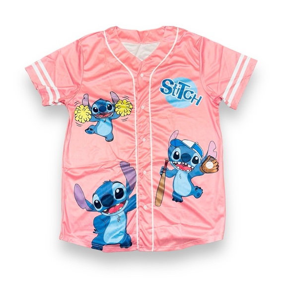 Disney Tops - Disney Stitch Baseball Jersey XL